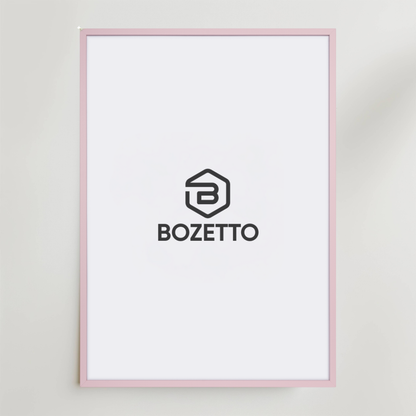 Posterram i Ek – Rosa – stilren posterram av hög kvalitet hos Bozetto
